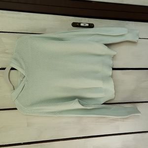 Lucky Brand Mint Green Hooded Sweater Size Small Petite